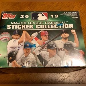 2019 Topps MLB Baseball Sticker Collection Factory Sealed 10 Pack Blaster Box